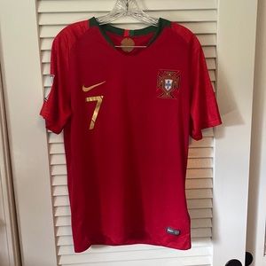 Christiano Ronaldo 2018 Authentic Throwback Portuguese World Cup Jersey